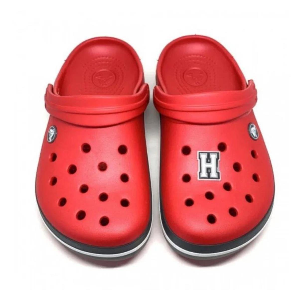 Paqpa Crocs Terlik Süsü Jibbitz Siyah Beyaz Harf H CJ-1137H