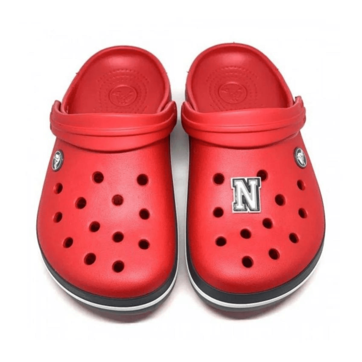Paqpa Crocs Terlik Süsü Jibbitz Siyah Beyaz Harf N CJ-1137N