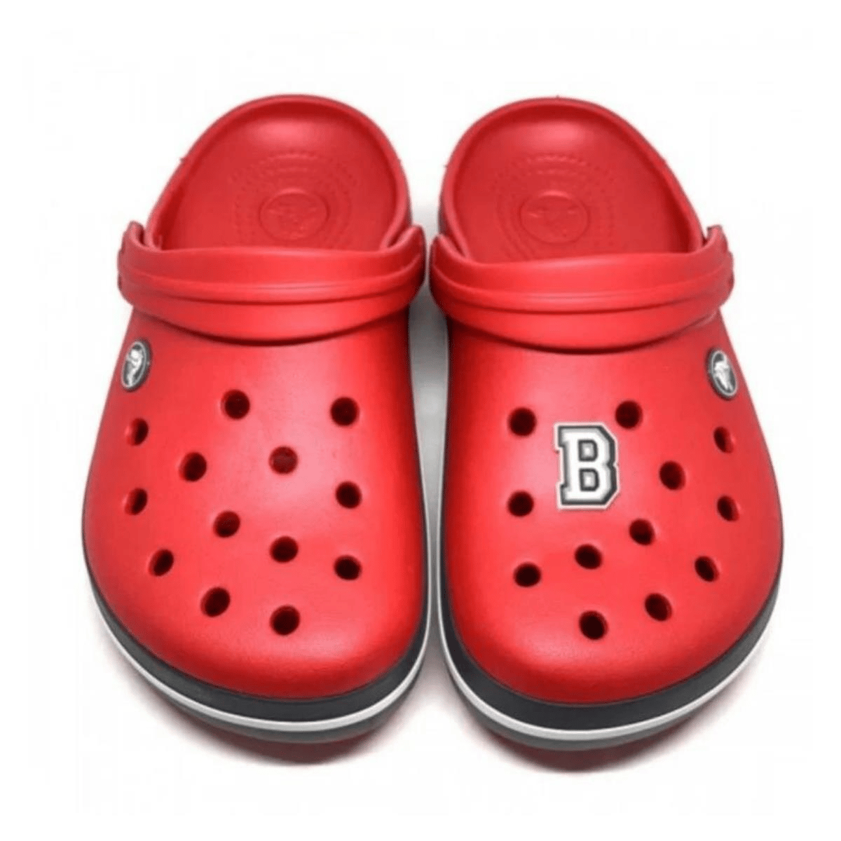 Paqpa Crocs Terlik Süsü Jibbitz Siyah Beyaz Harf B CJ-1137B