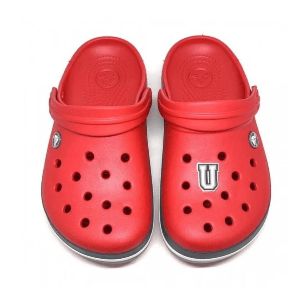 Paqpa Crocs Terlik Süsü Jibbitz Siyah Beyaz Harf U CJ-1137U