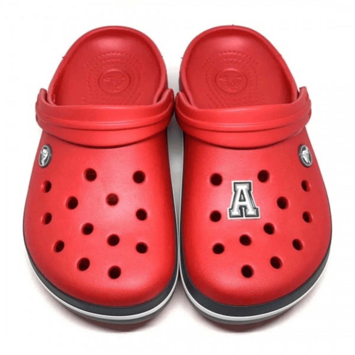Paqpa Crocs Terlik Süsü Jibbitz Siyah Beyaz Harf A CJ-1137A
