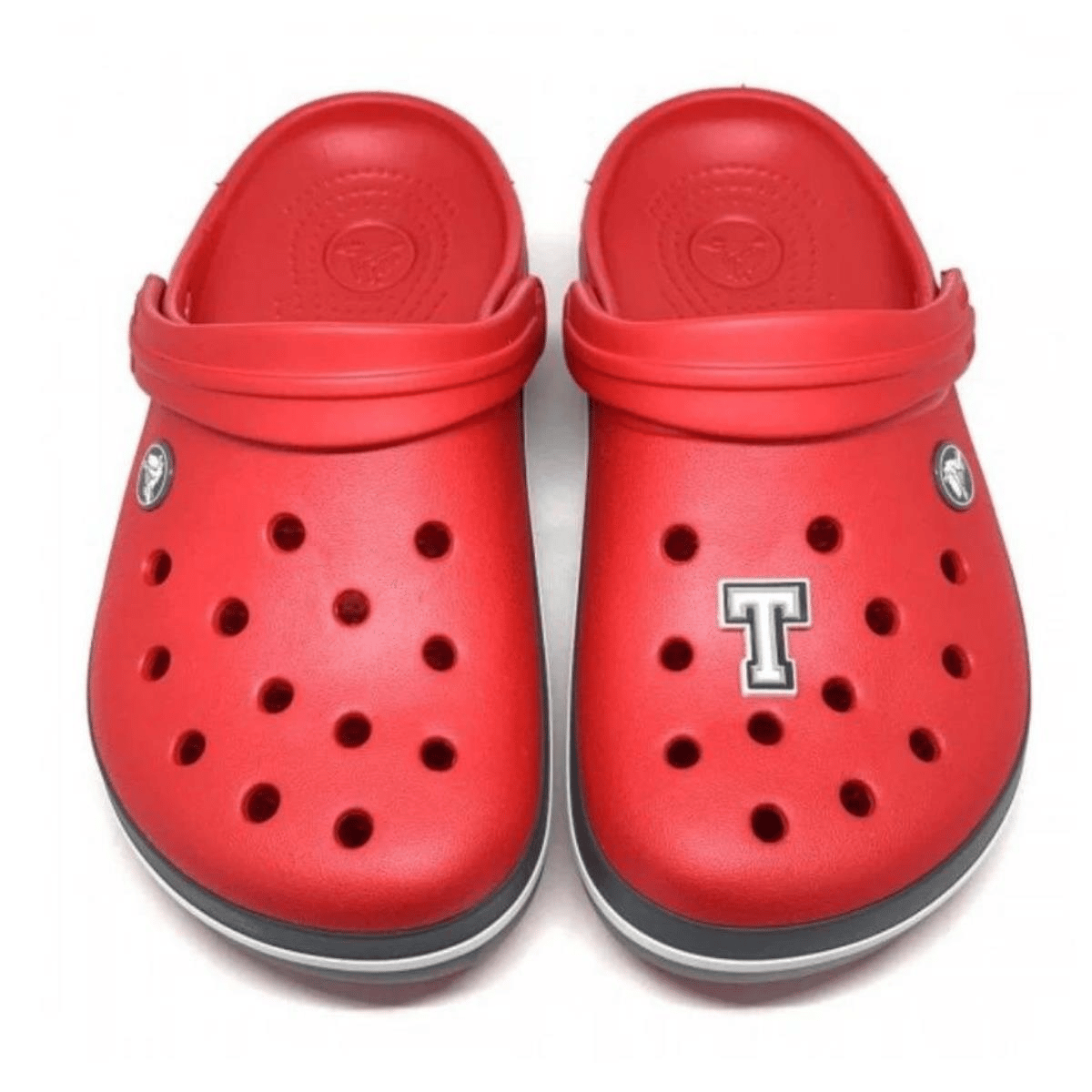 Paqpa Crocs Terlik Süsü Jibbitz Siyah Beyaz Harf T CJ-1137T