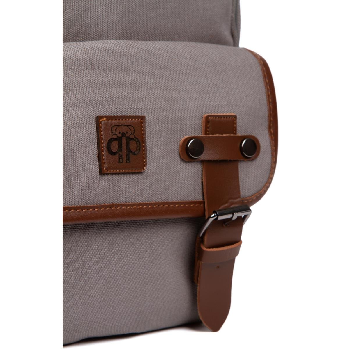 qp Maderia Unisex Gri Laptop Bölmeli Sırt Çantası QP1003-02