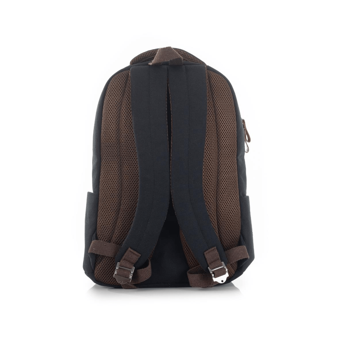 qp Madre Unisex Gabardin Kumaş Laptop Bölmeli Siyah Sırt Çantası GBR1001-00