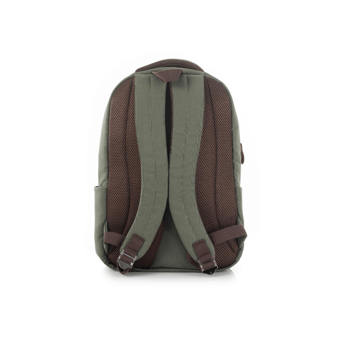 qp Madre Unisex Gabardin Kumaş Laptop Bölmeli Haki Sırt Çantası GBR1001-05