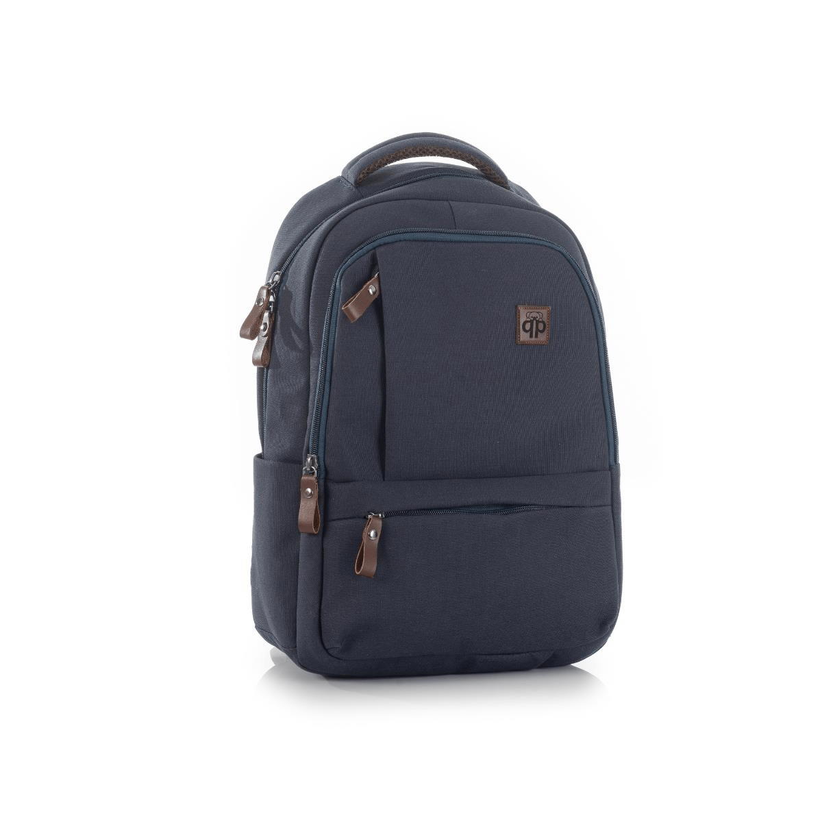 qp Madre Unisex Gabardin Kumaş Laptop Bölmeli Lacivert Sırt Çantası GBR1001-03