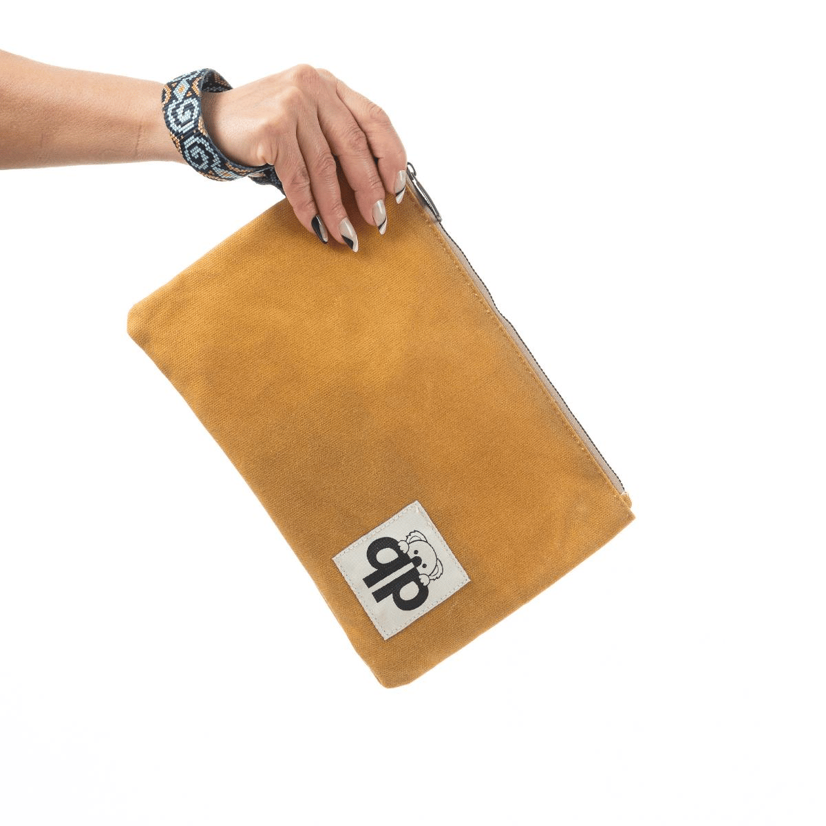 qp Ronda Tote Bag Kadın Camel Mumlu Kanvas El ve Omuz Çantası QP1002-03