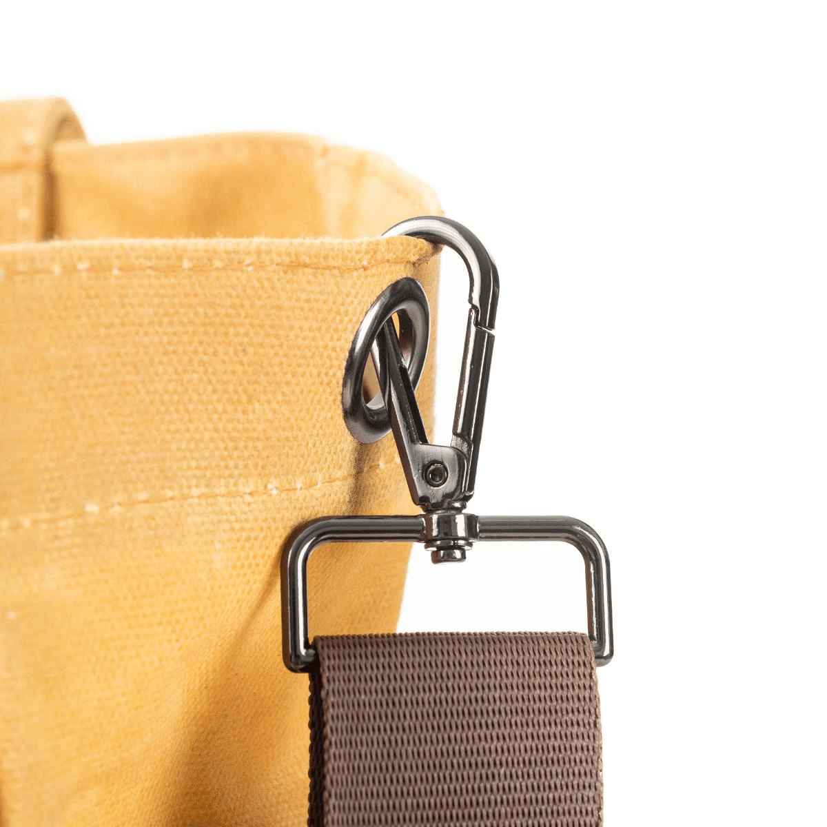 qp Ronda Tote Bag Kadın Camel Mumlu Kanvas El ve Omuz Çantası QP1002-03