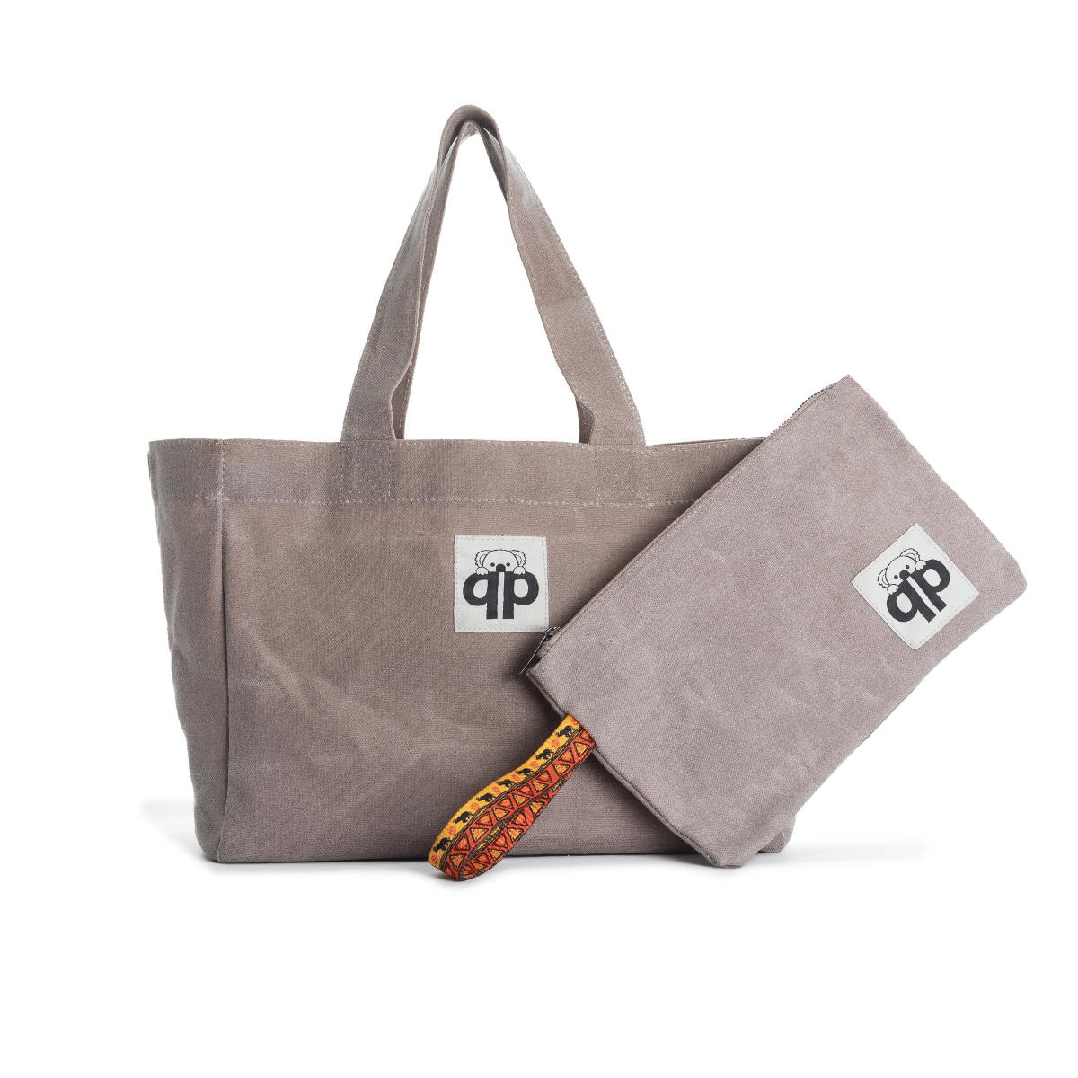 qp Ronda Tote Bag Kadın Taş Mumlu Kanvas El ve Omuz Çantası QP1002-02