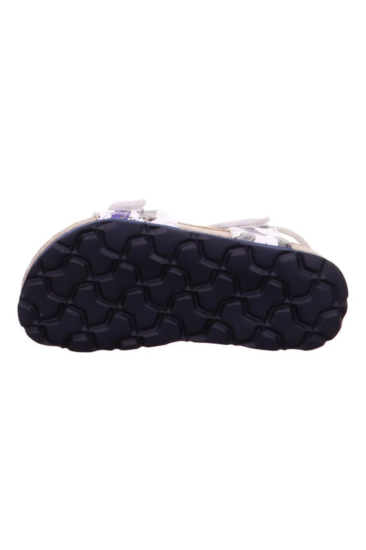 Superfit Bios Çocuk Mantar Tabanlı Beyaz - Lacivert Sandalet  000122-1000