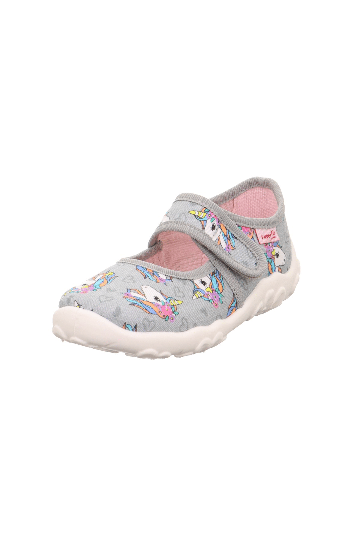 Superfit Bonny Kız Çocuk Gri Ev Kreş Ayakkabısı Unicorn 800283-2050