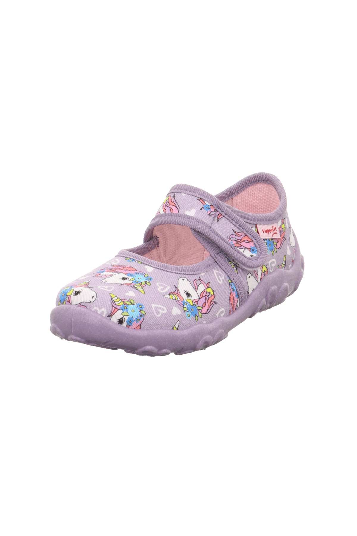 Superfit Bonny Kız Çocuk Lila Ev Kreş Ayakkabısı Unicorn 800283-8530