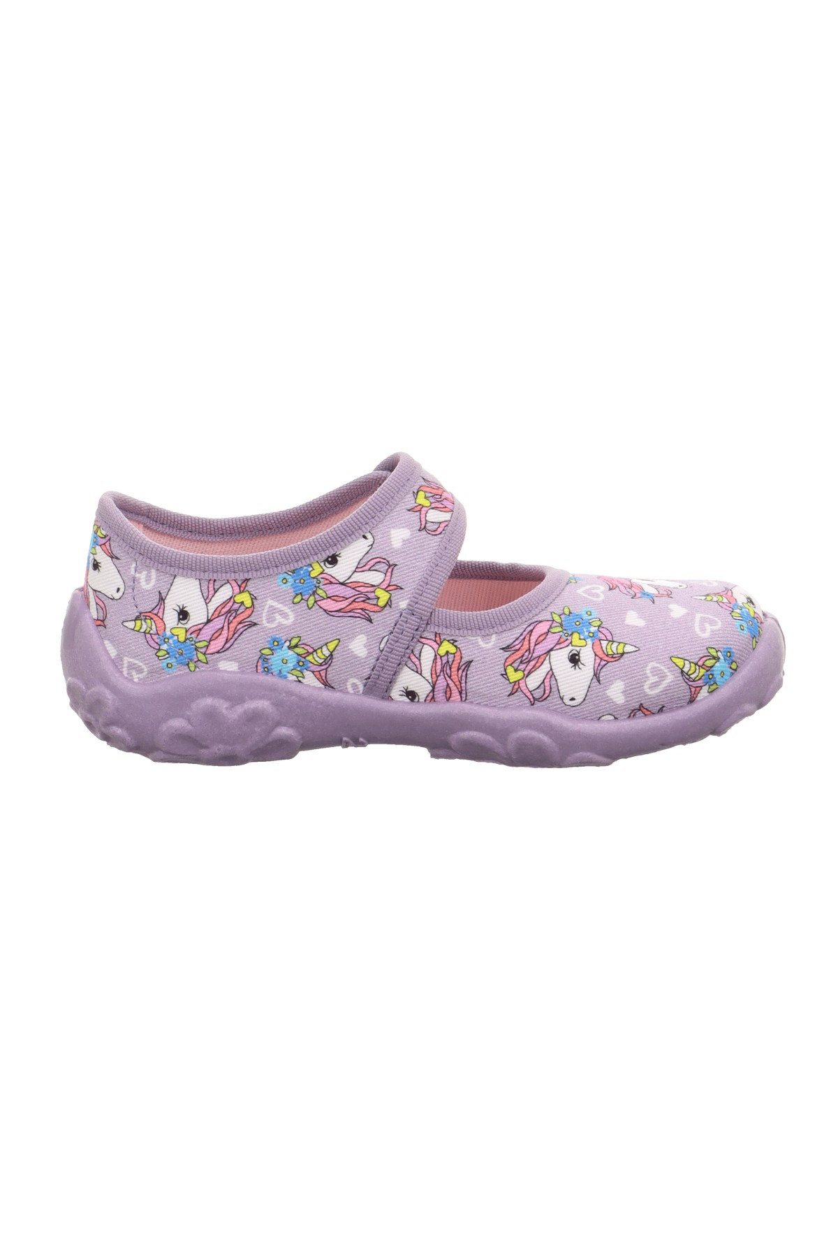 Superfit Bonny Kız Çocuk Lila Ev Kreş Ayakkabısı Unicorn 800283-8530