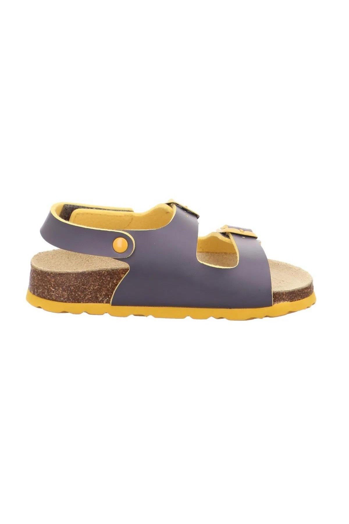 Superfit Çocuk Mantar Tabanlı Gri Turuncu Sandalet 800124-2000