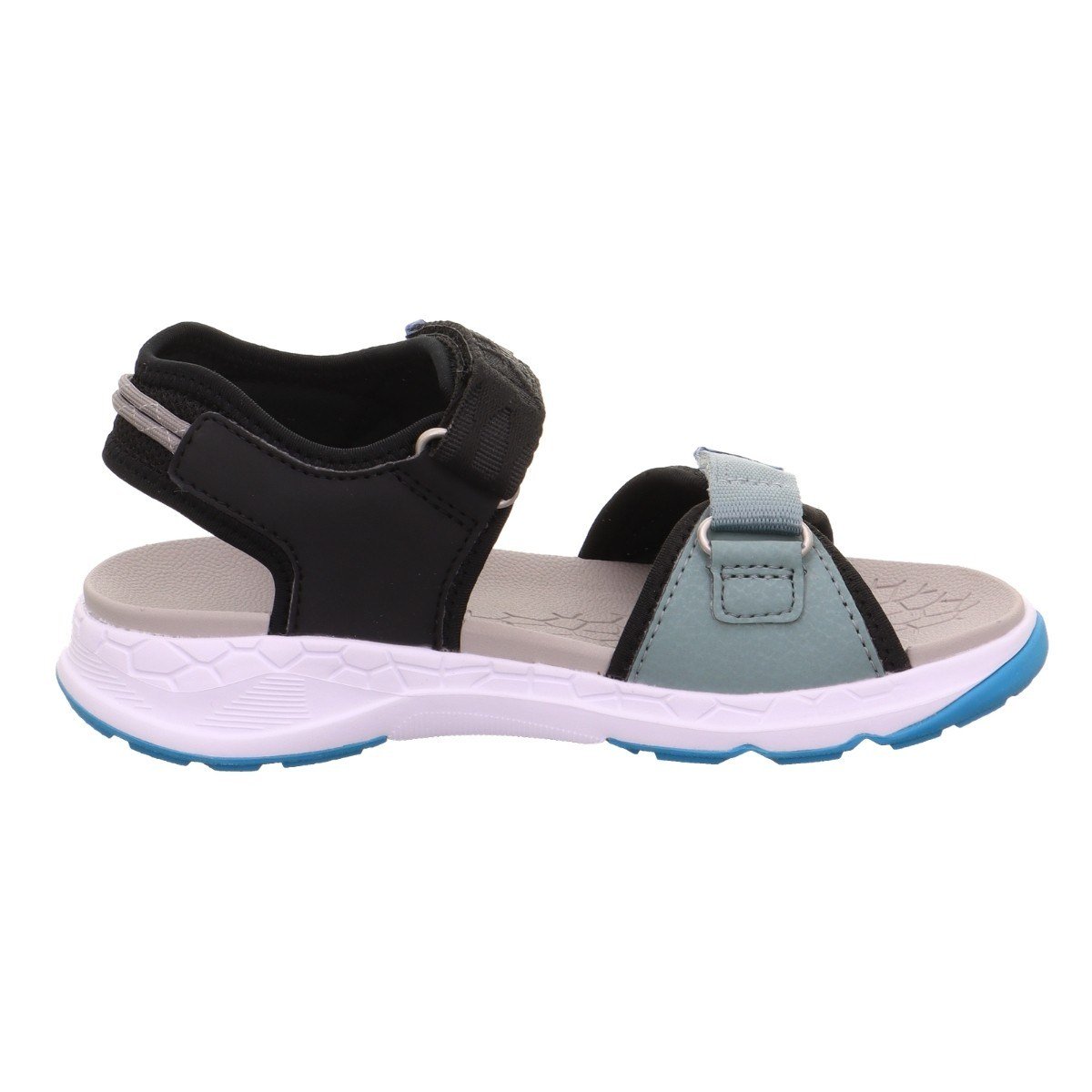 Superfit Criss Cross Çocuk Sandalet - Siyah Mavi 000588-0000