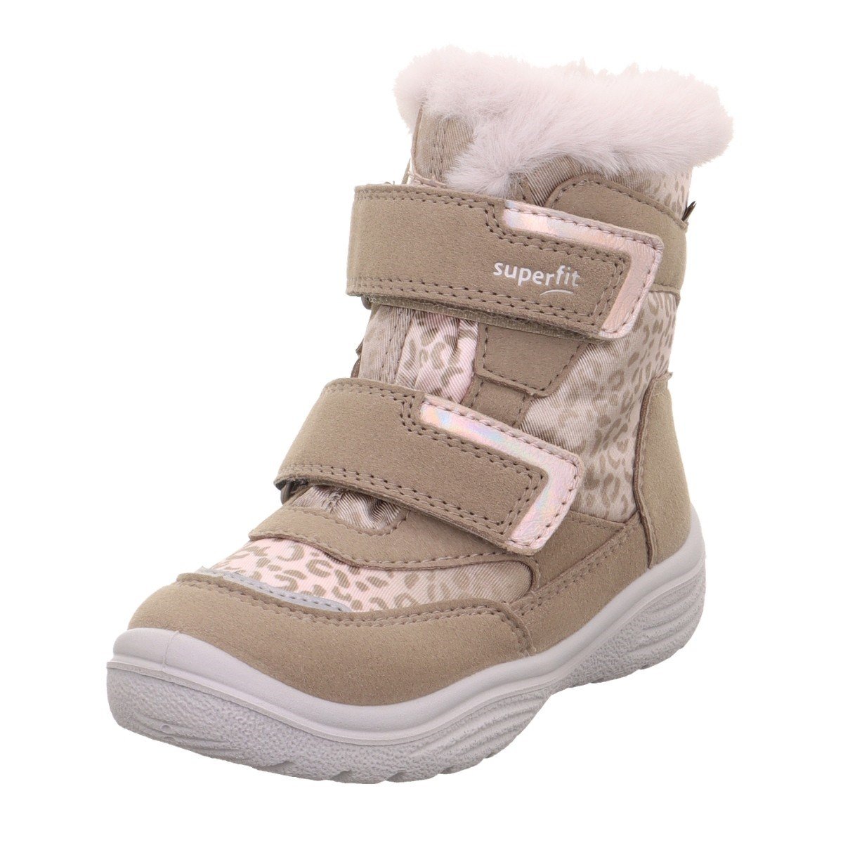 Superfit Crystal Kız Çocuk Su Geçirmez İçi Kürklü Gore-Tex Bot - Bej Leopar 009091-4020