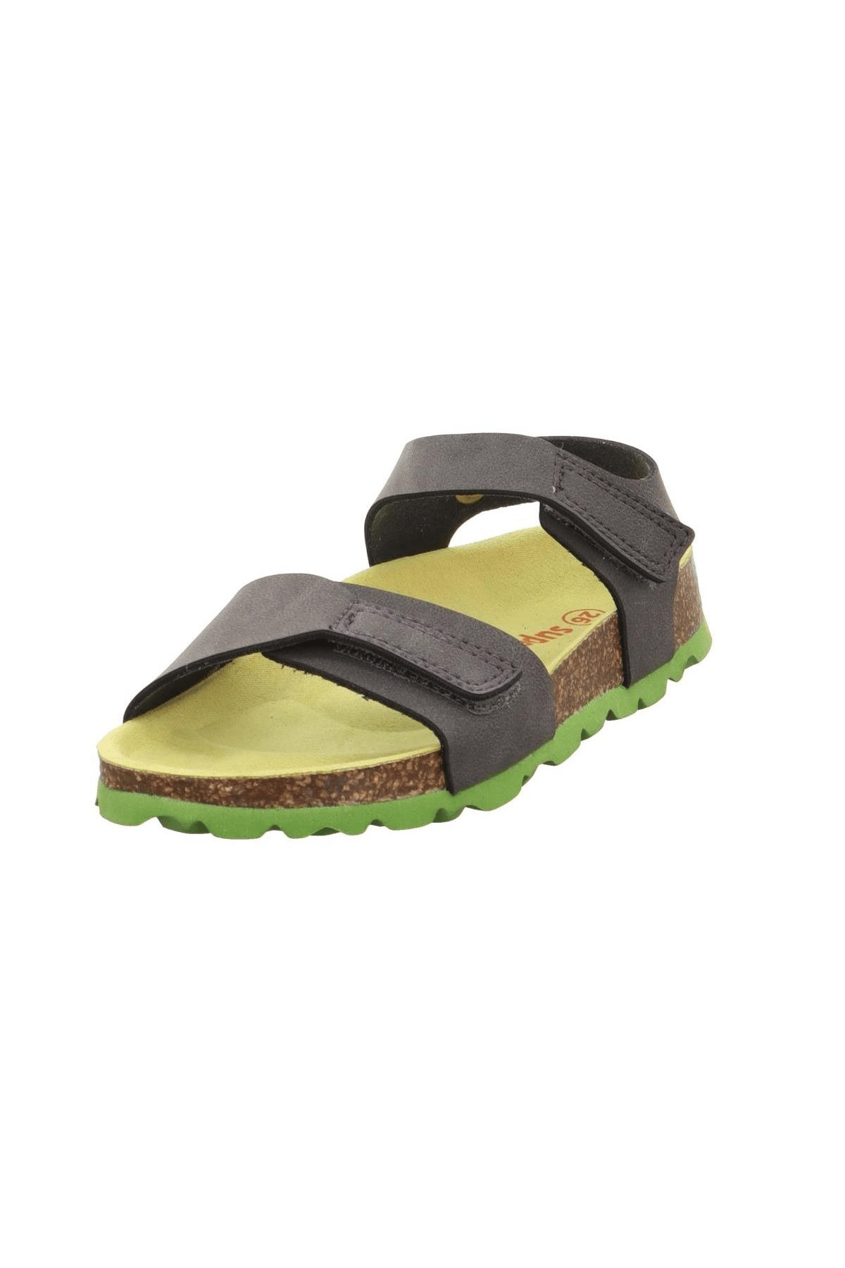 Superfit Fussbett Çocuk Gri Yeşil Mantar Tabanlı Sandalet 000122-2010