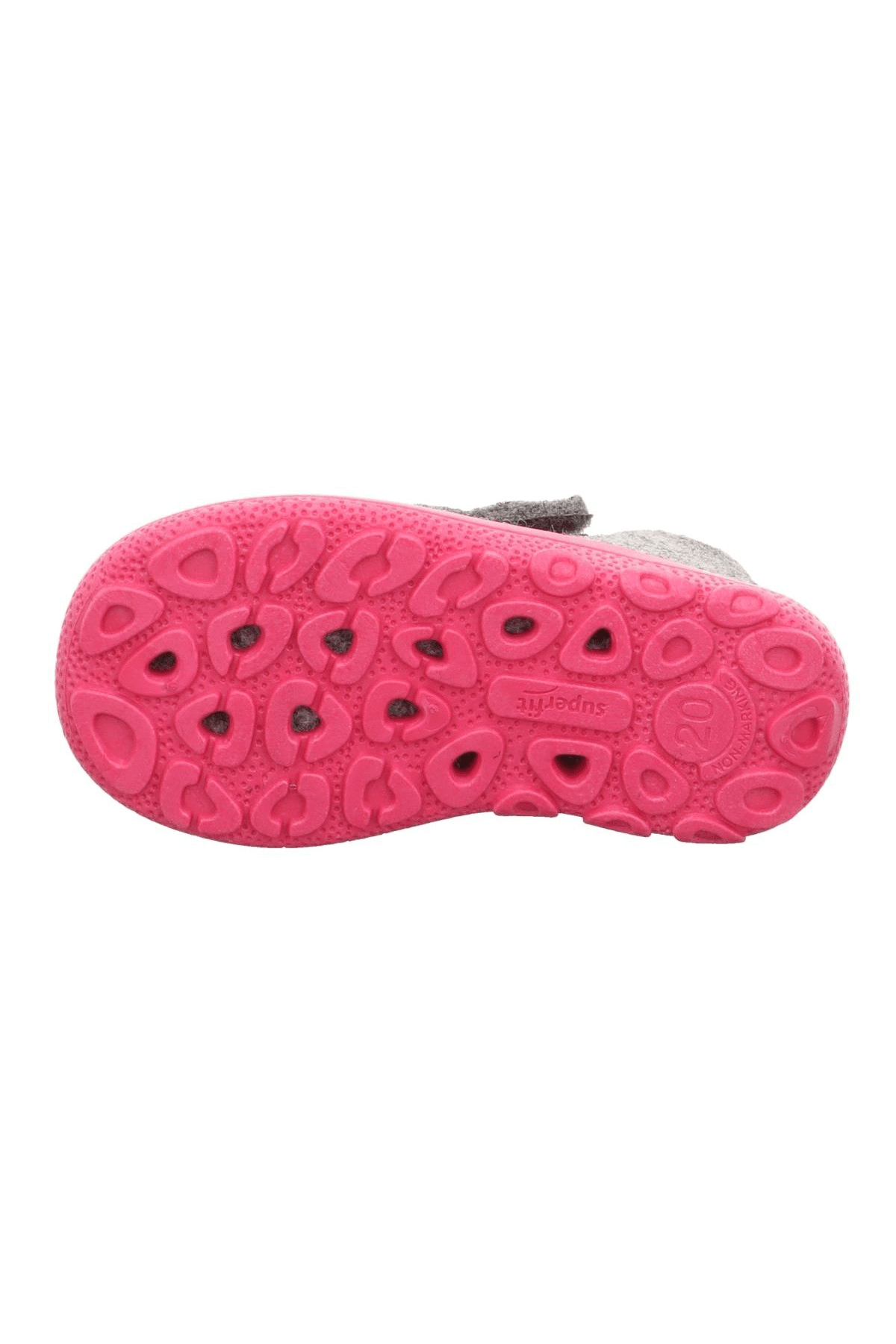 Superfit Happy Octi Kız Çocuk Gri Pembe Keçe Panduf Kedi 006295-2500