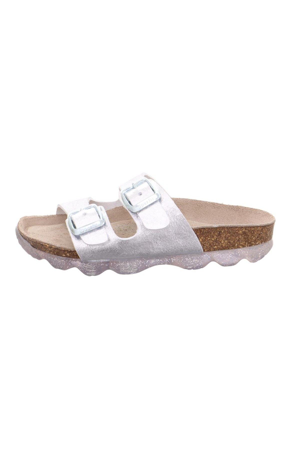 Superfit Jellies Kız Çocuk Soft Mantar Tabanlı Gümüş Terlik 009119-9500