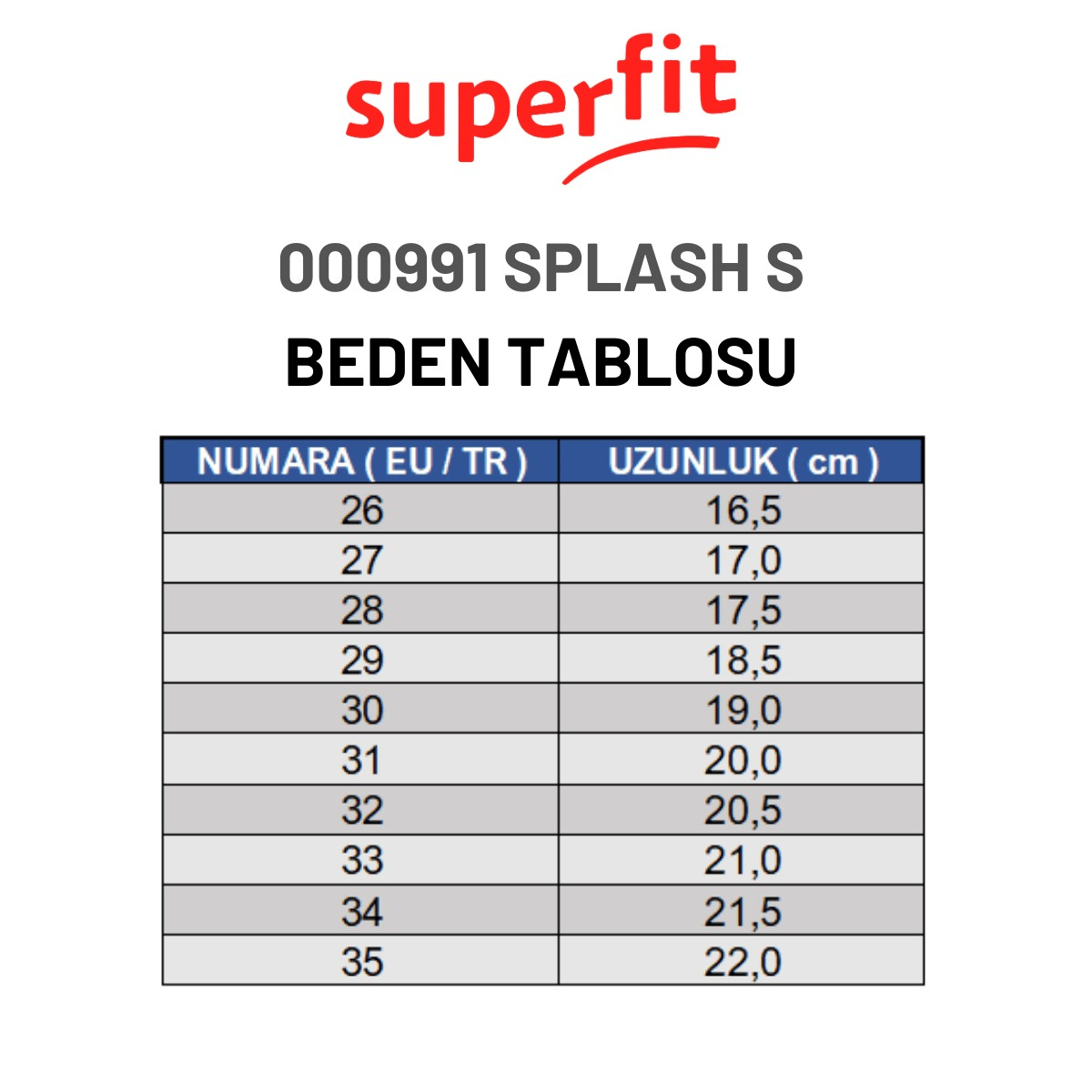Superfit Splash S Çocuk Lacivert Sandalet 000991-8000