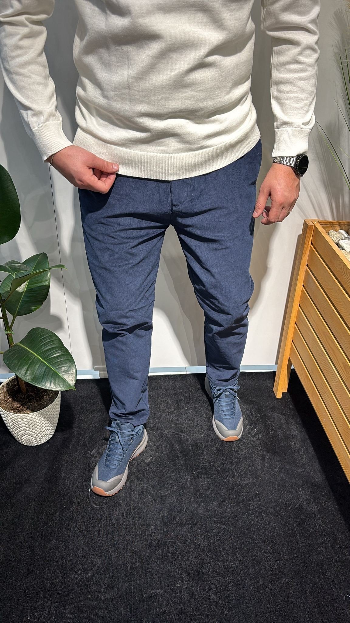 LACİVERT KADİFE PANTOLON