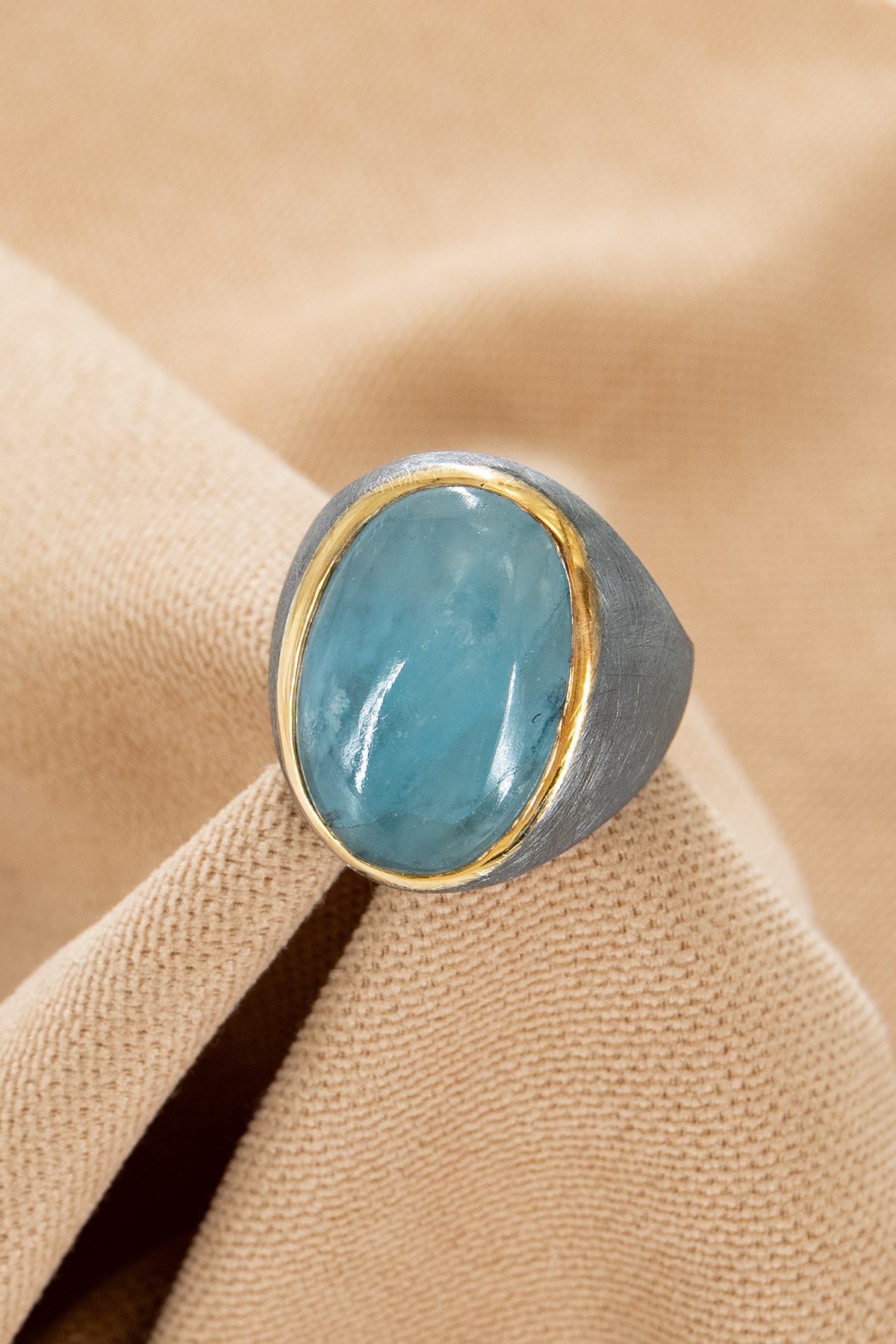 Aquamarine Gümüş Yüzük