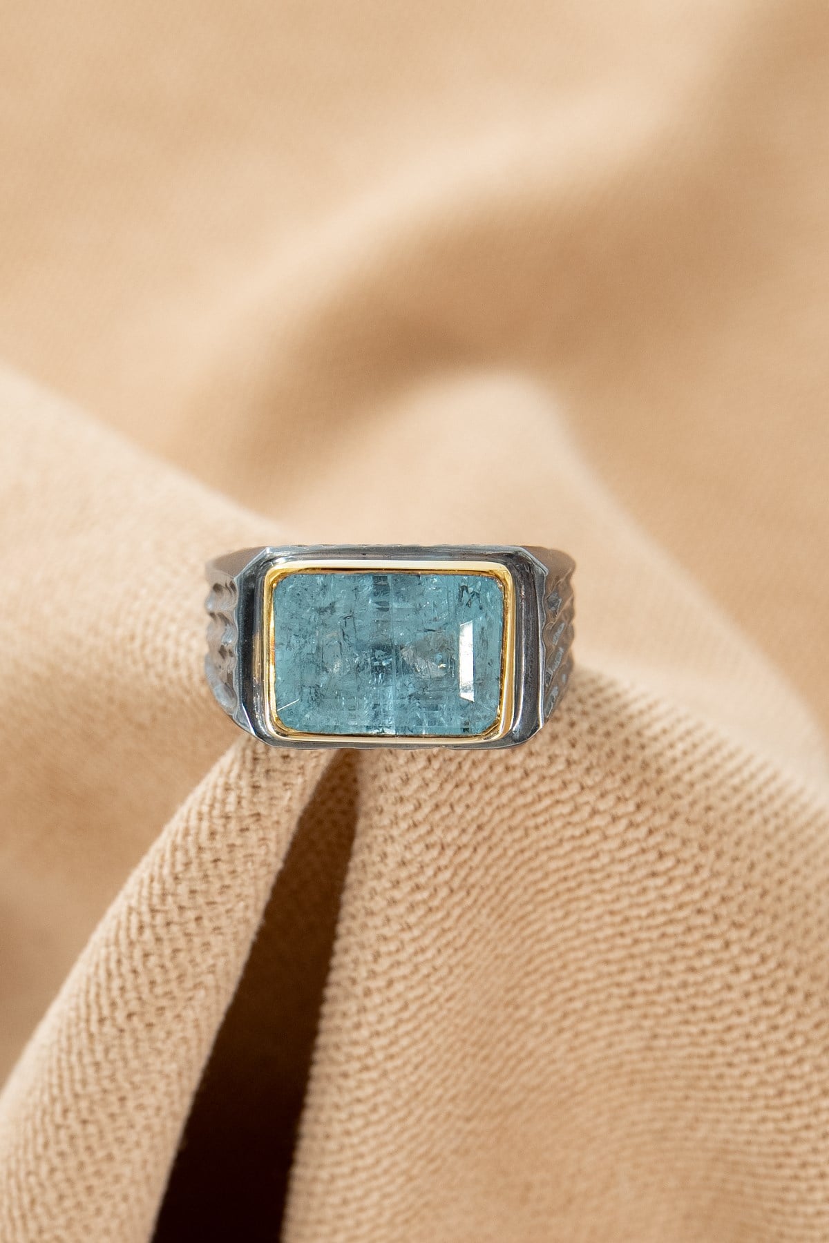 Aquamarine Gümüş Yüzük