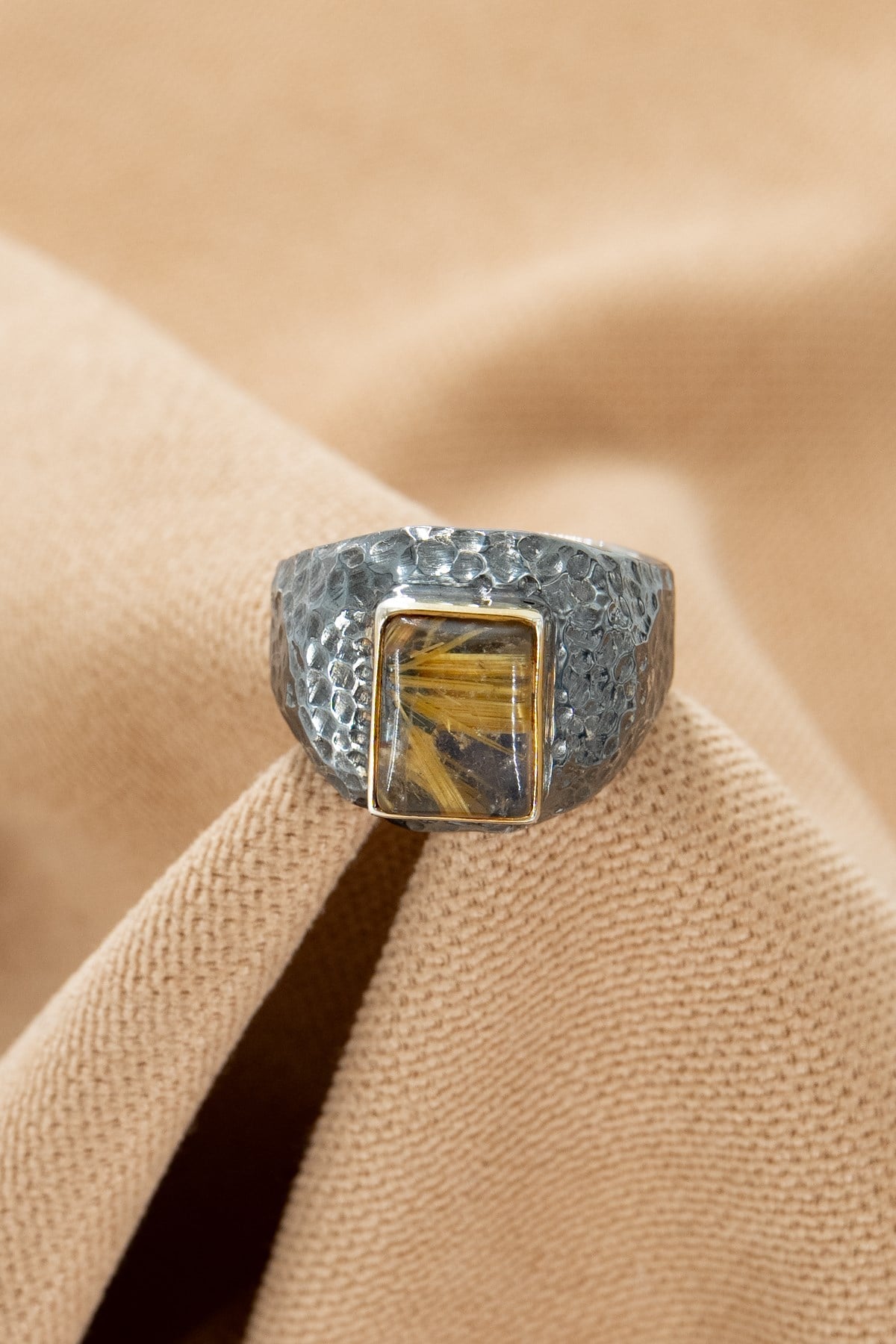 Blue Star Quartz Gümüş Yüzük