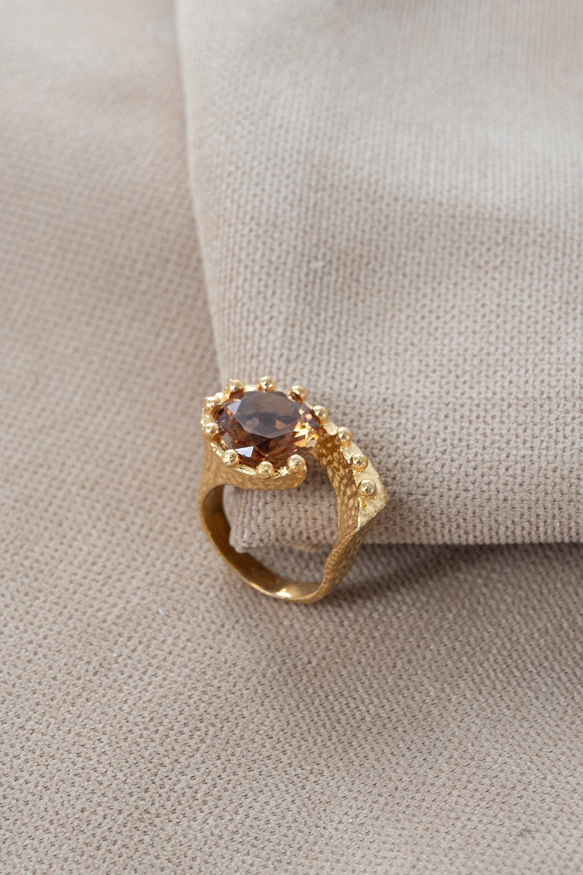 Diasporo con Pietra Design Argento Anello