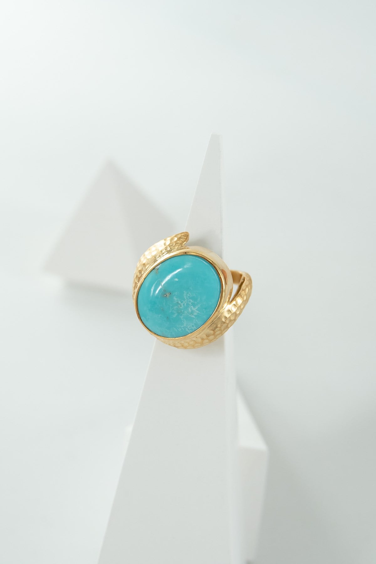 Turchese con Pietra Argento Anello