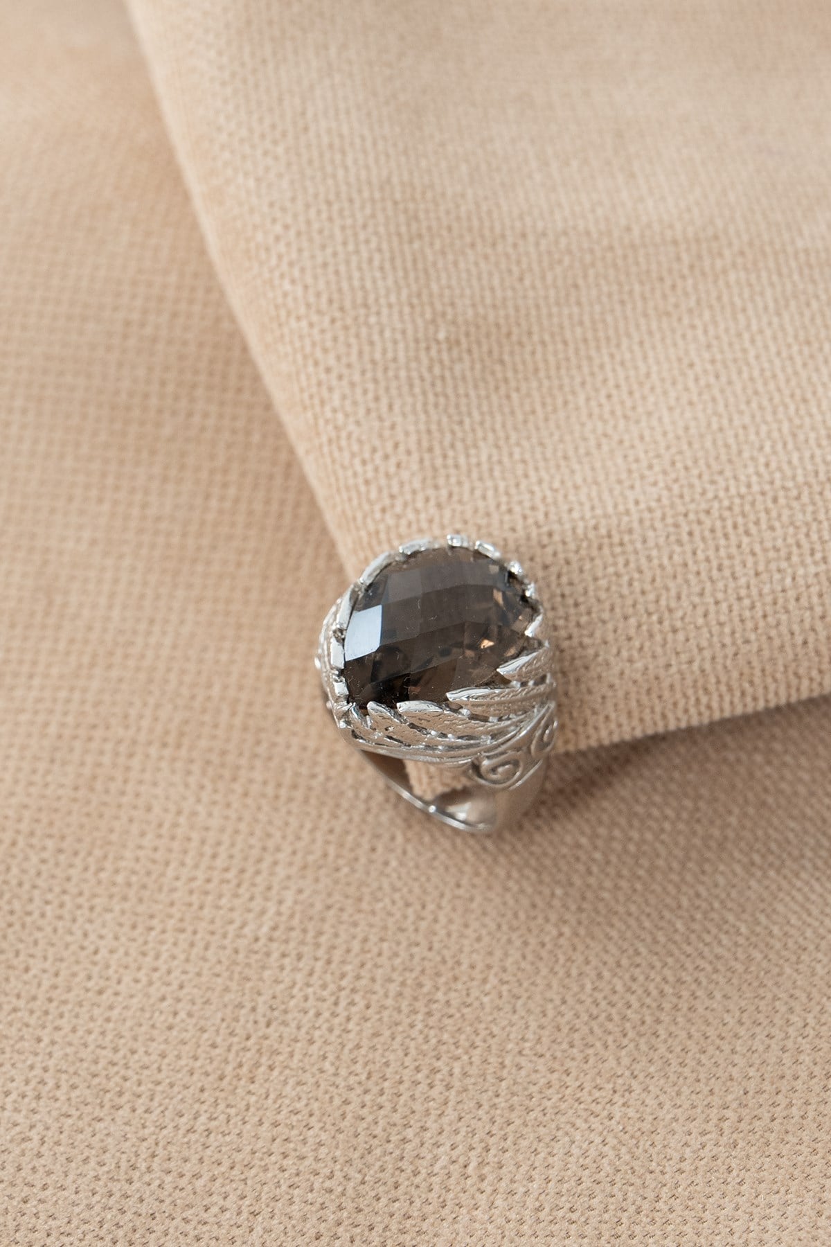 Cianite con Pietra Argento Anello