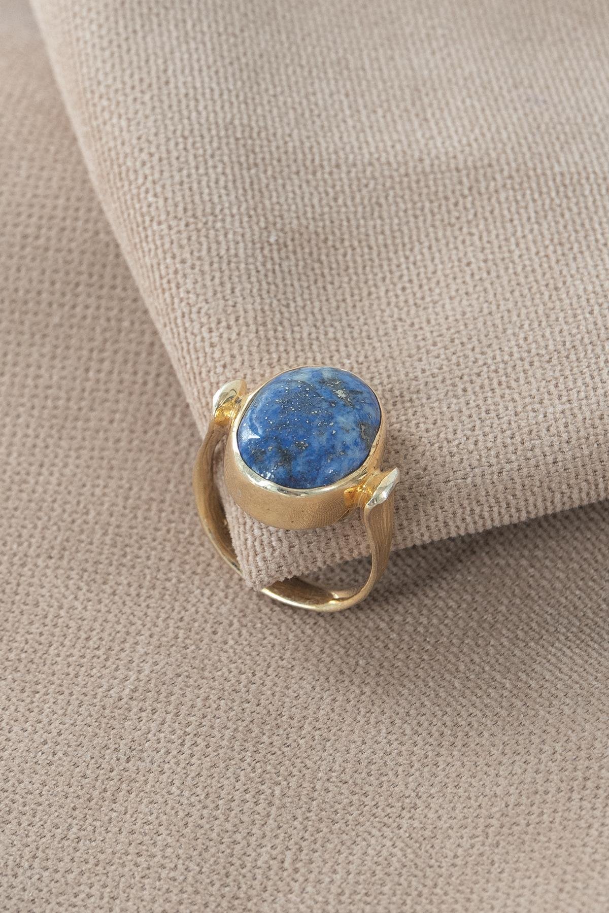 Lapislazzuli con Pietra Argento Anello