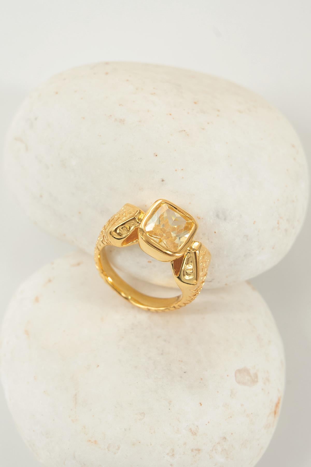Diamante Messicano con Pietra Argento Anello 9.70 gr