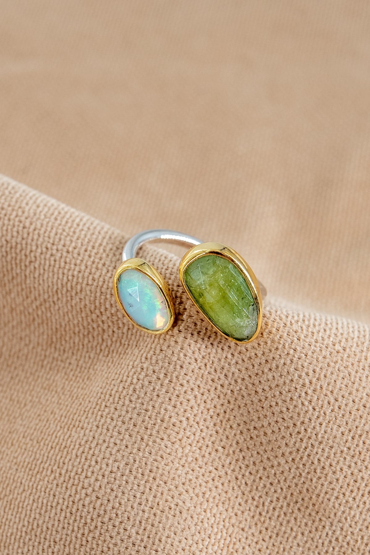 Opal & Kyanite Gümüş Yüzük