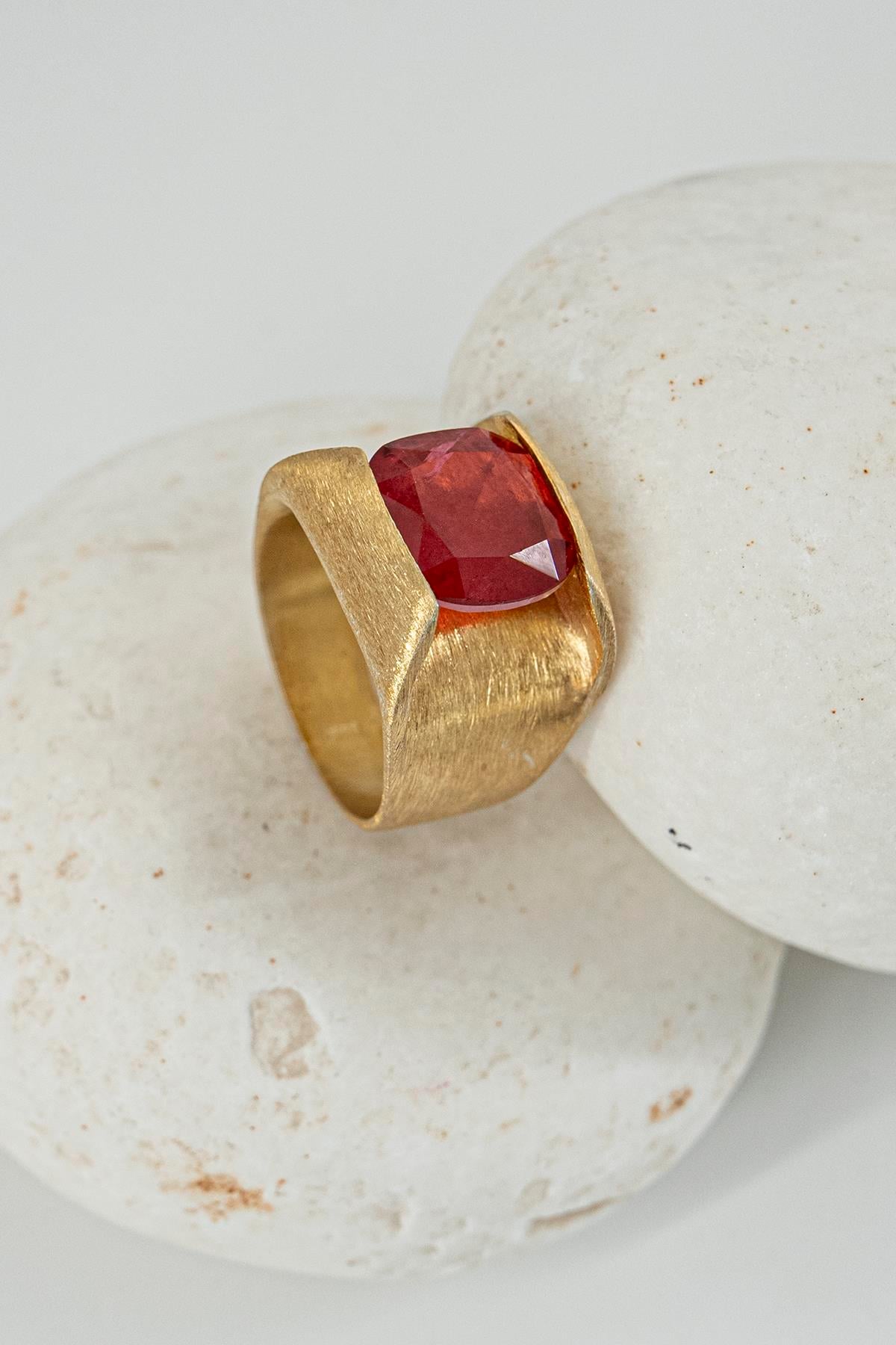 Paraiba Taşlı Gümüş Yüzük
