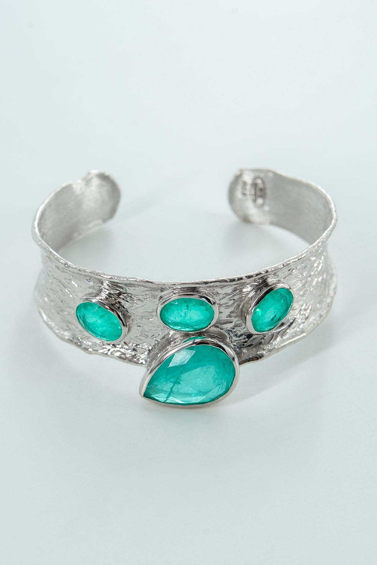 Paraiba Tourmaline Gümüş Bileklik