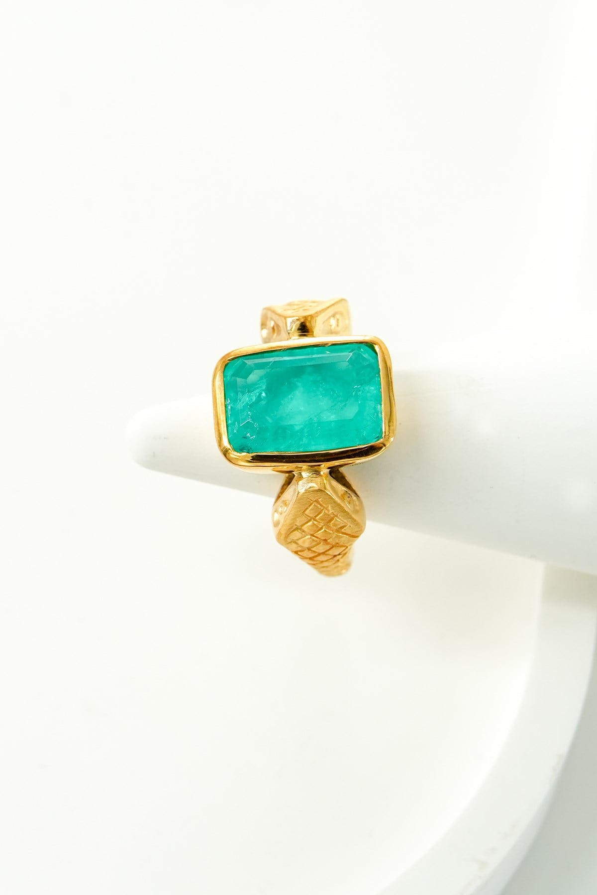 Tormalina Paraiba con Pietra Argento Anello