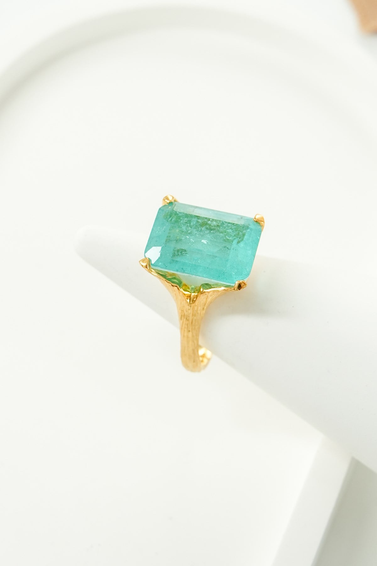 Tormalina Paraiba con Pietra Argento Anello