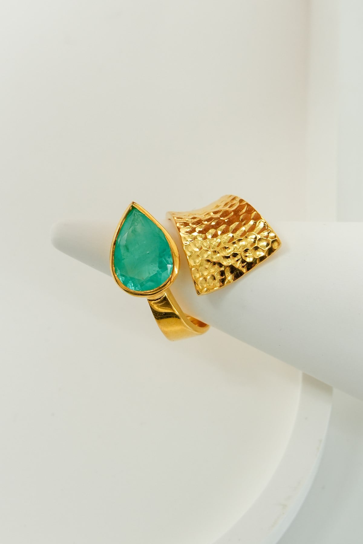 Tormalina Paraiba con Pietra Argento Anello