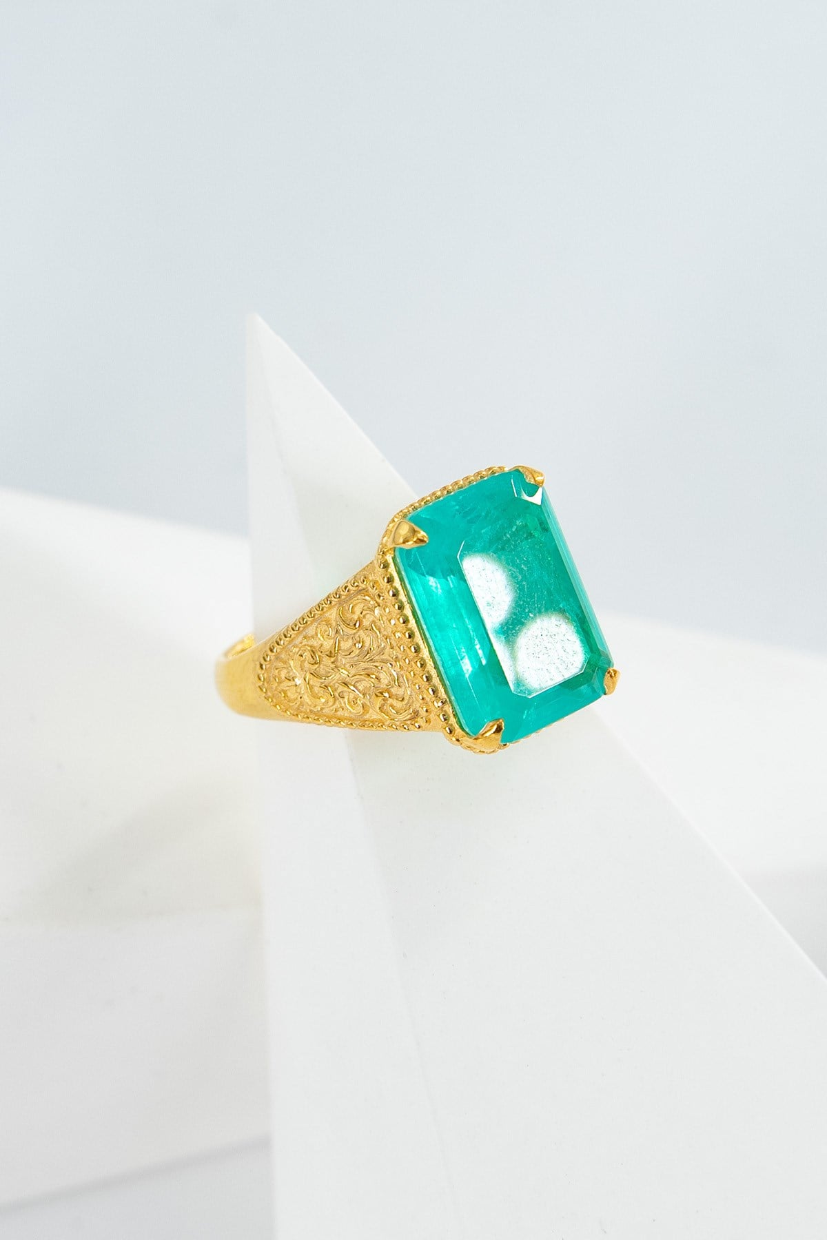 Tormalina Paraiba con Pietra Speciale Design Anello