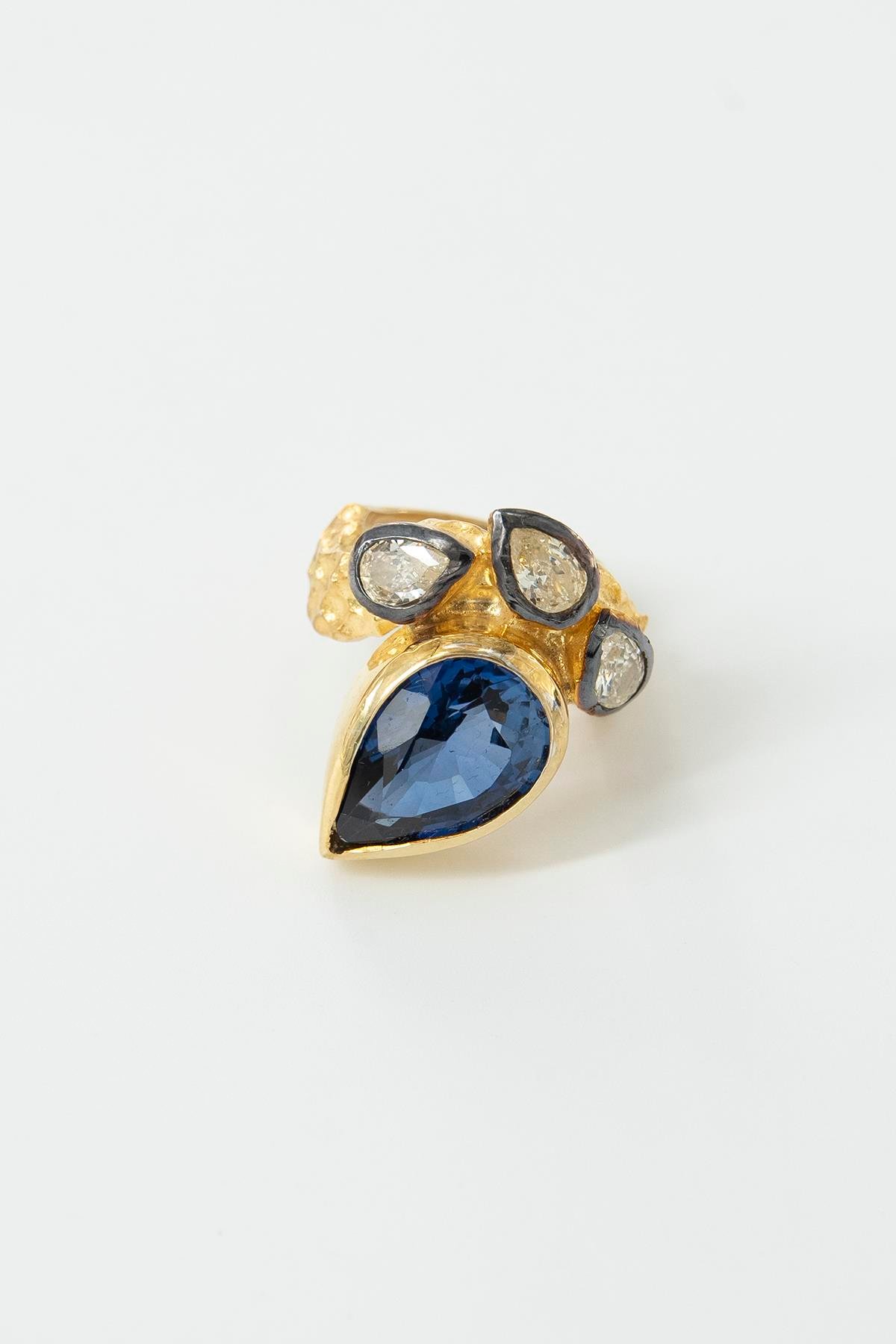 Zaffiro 9.20 ct Citrino 2.25 ct 12.00 gr