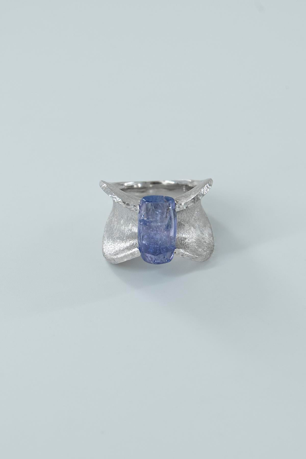 Tanzanit Taşlı Gümüş Yüzük 5.40 Ct