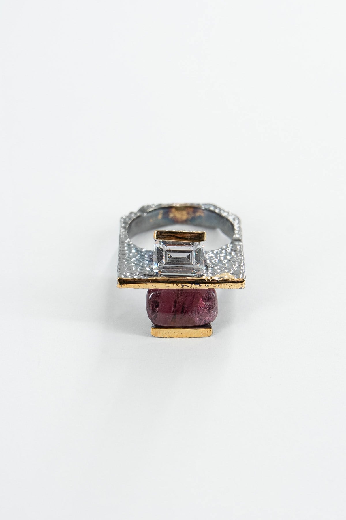 Tormalina & Amazzonite con Pietra Speciale Design Anello