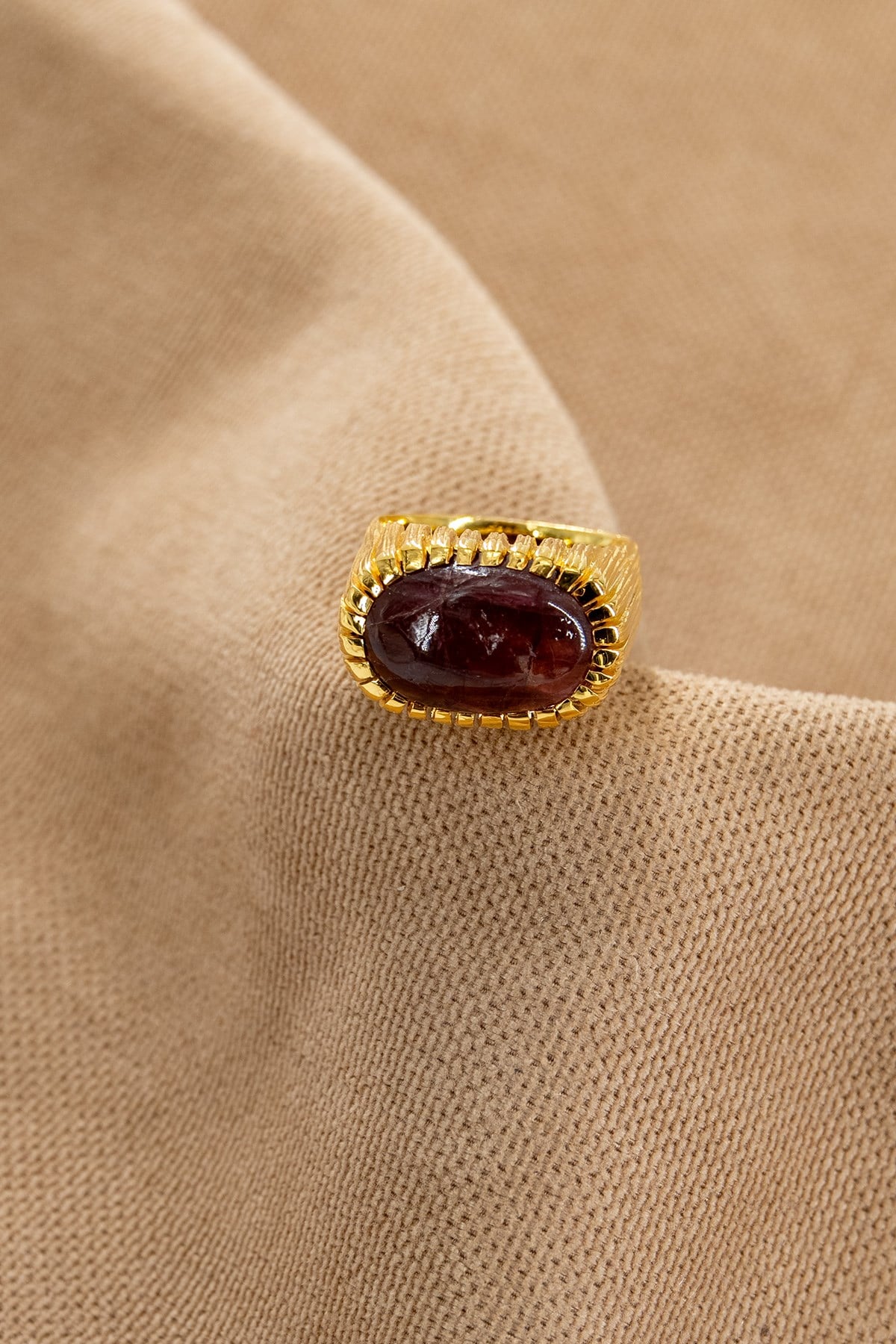 Tormalina con Pietra Rigato Superficie Design Anello