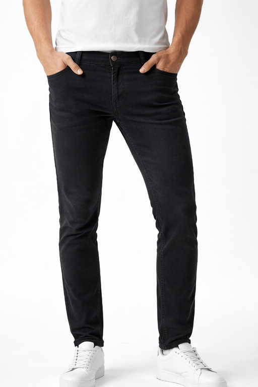 Jeans Erkek Siyah Slim Fit Jean Pantolon – Modern Kesim, Esnek Denim