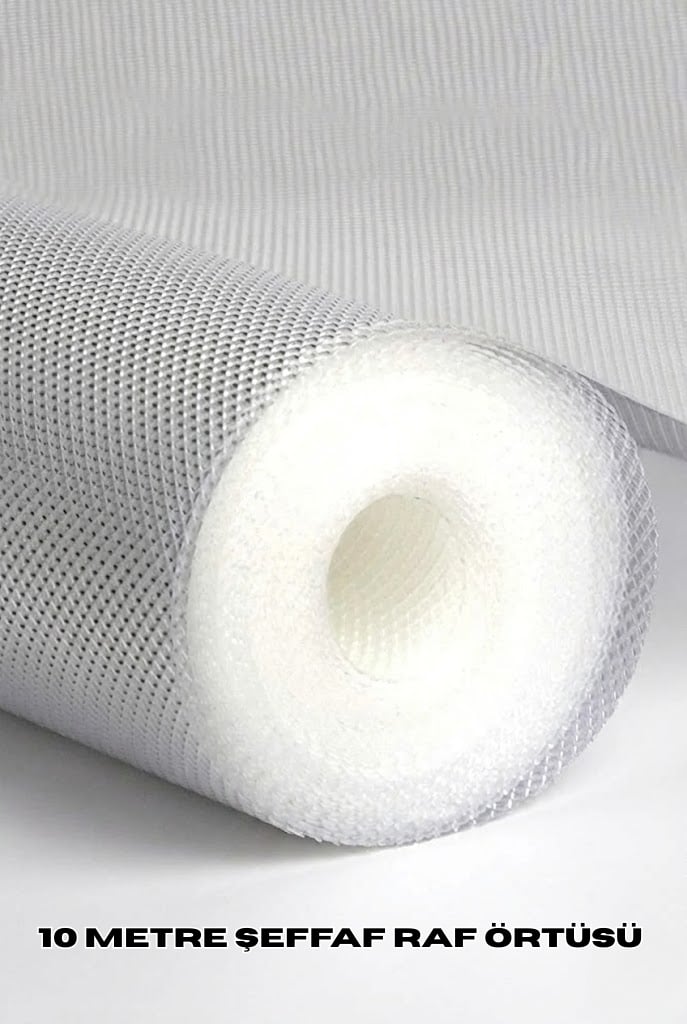 10 Metre Şeffaf Silikonlu Kaymaz Çekmece İçi Düzenleyici