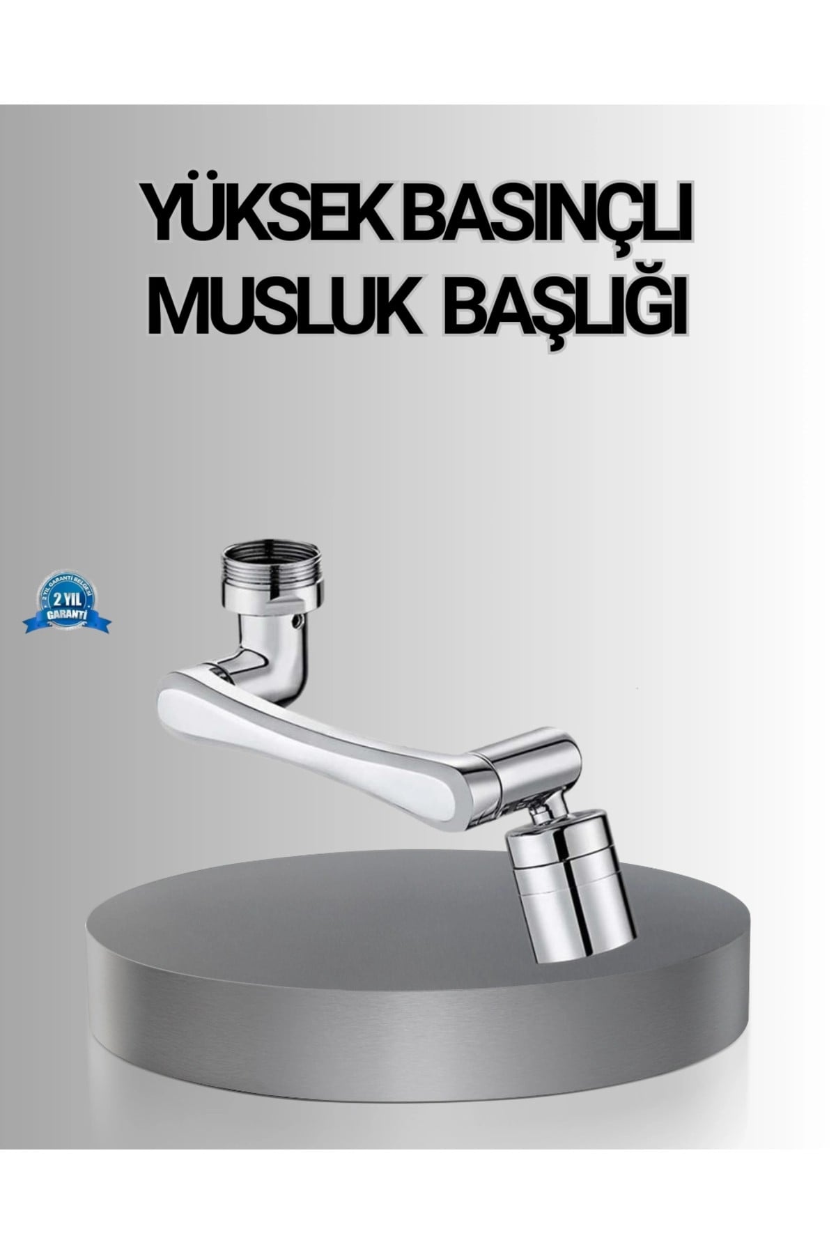 1080° Dönebilen Musluk Başlığı Robotik Kol Havalandırıcı Çok Yönlü Su Yönlendirme