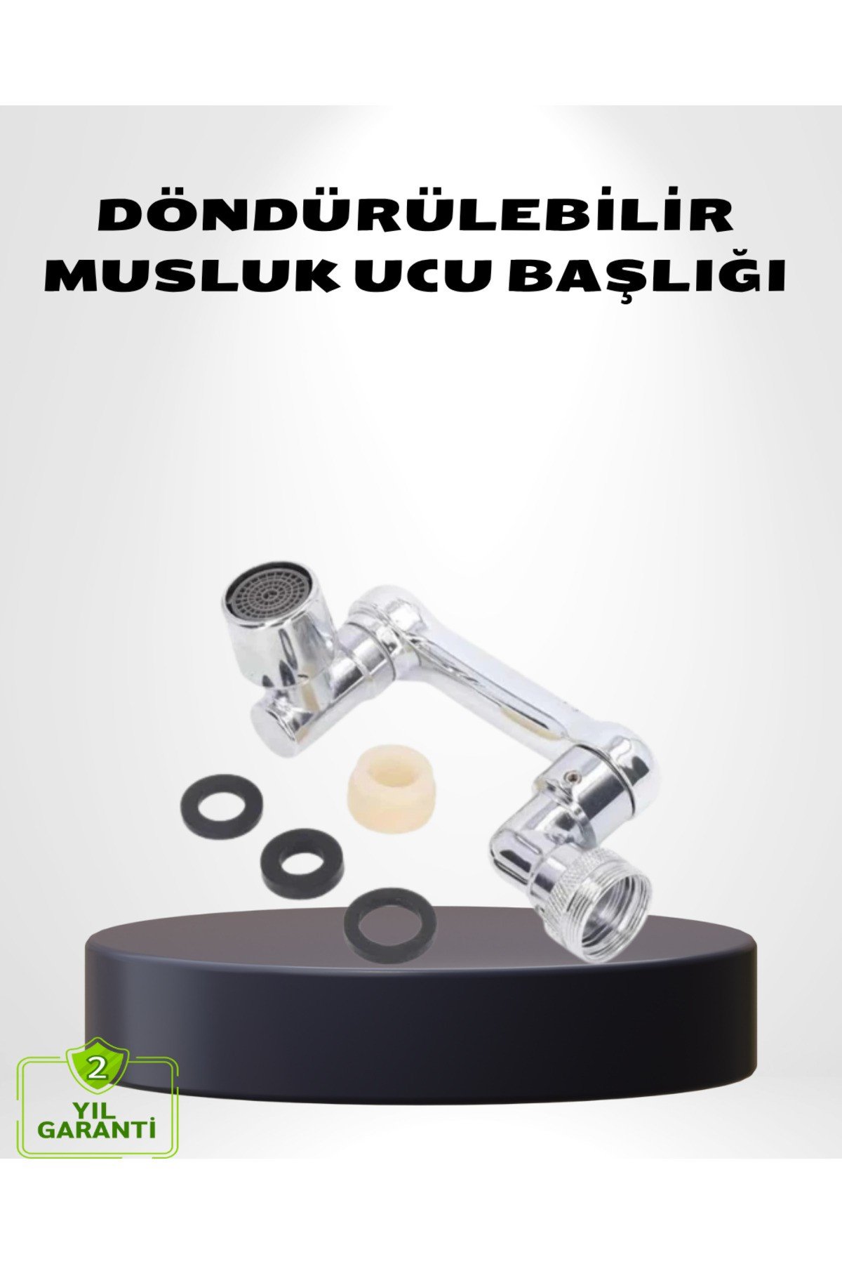 1080° Dönebilen Musluk Ucu – Su Tasarruflu, Esnek ve 360° Çift Eksenli Başlık (Kopya)