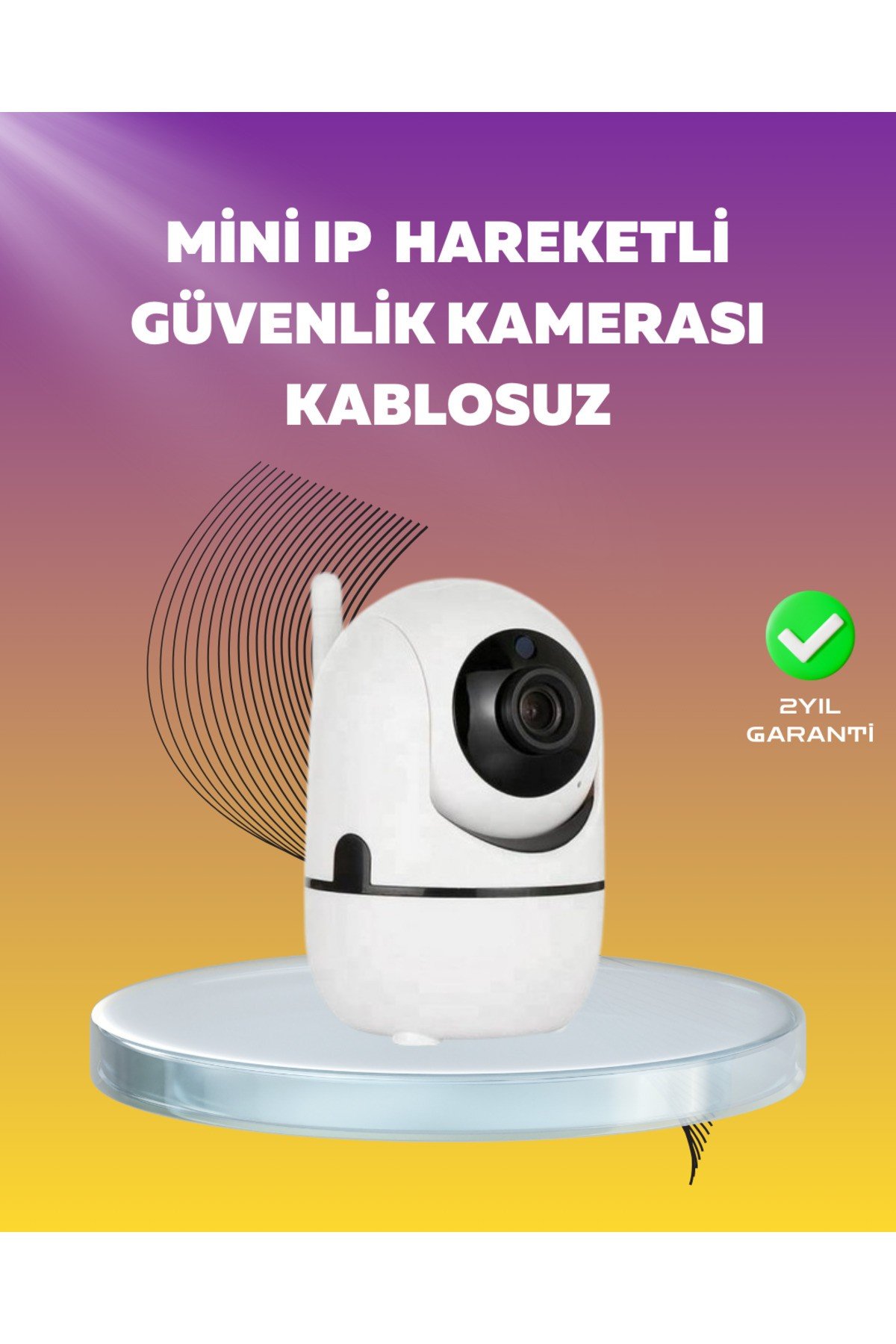 1080P WiFi Akıllı Güvenlik Kamerası – Pan & Tilt, Hareket Takip ve İki Yönlü Ses