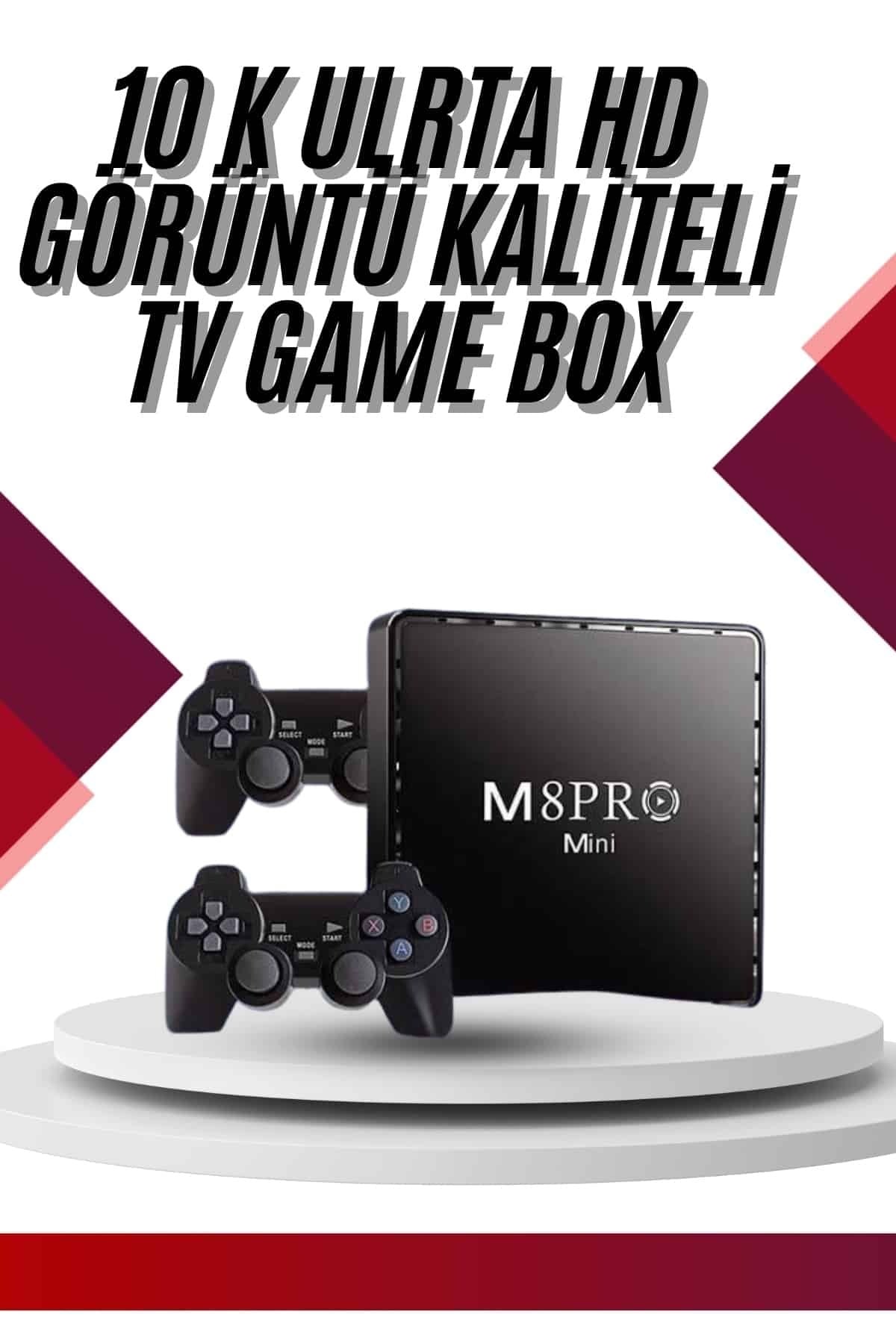 10K Ultra Hd Video Oyun Konsolu Android Tv Box 2.4g Game Stick